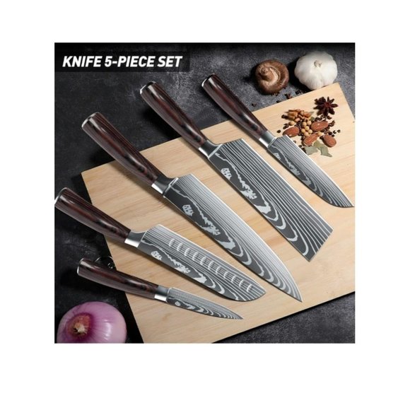 Dfito Kitchen Chef Knife Sets, 3.5-8 inch Set Boxed Knives  Dfito Kitchen Chef Knife Sets, 3.5-8 Inch Set Boxed Knives 440A Stainless Steel